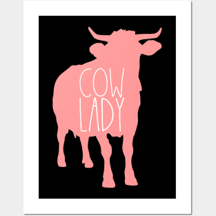 Cow Lady Posters and Art